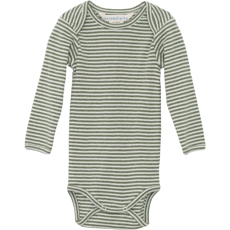 Serendipity Moss/Offwhite Baby Body Stripe
