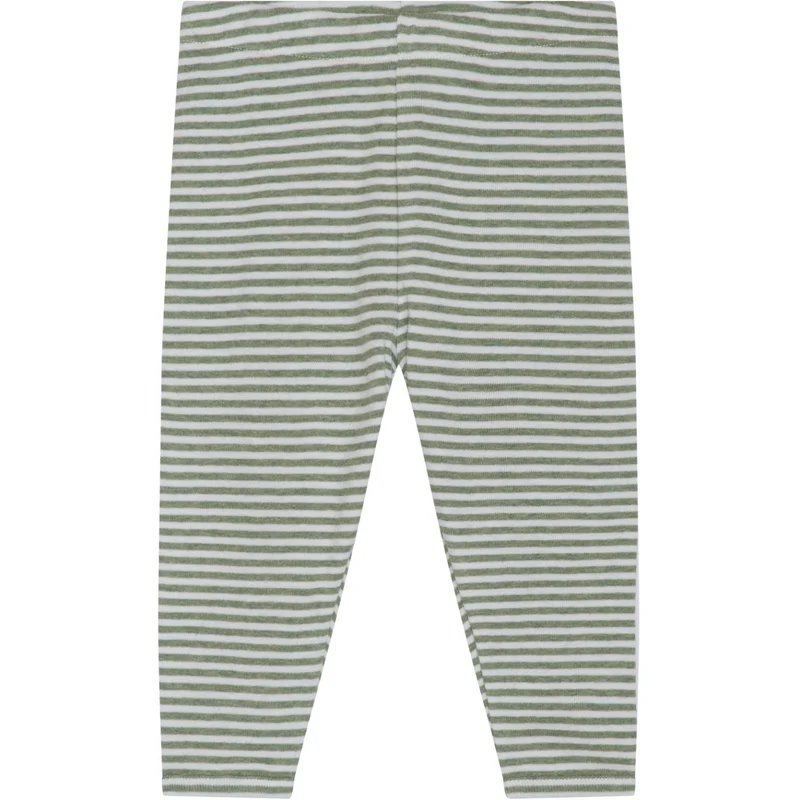 Serendipity Moss/Offwhite Baby Leggings Stripe