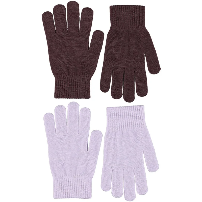 Molo Burgundy Kiddy Ull Hansker