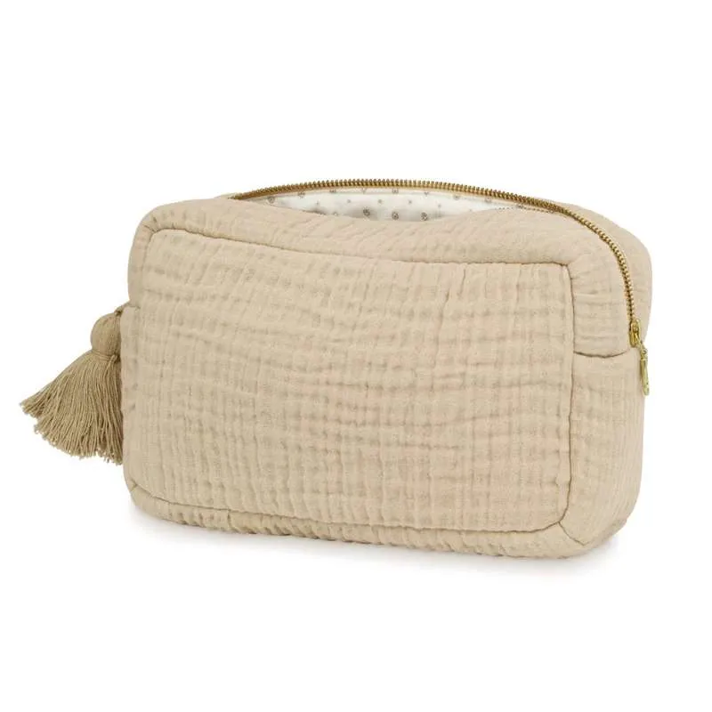 Cam Cam Copenhagen Muslin Toiletry Bag - OCS - Latte