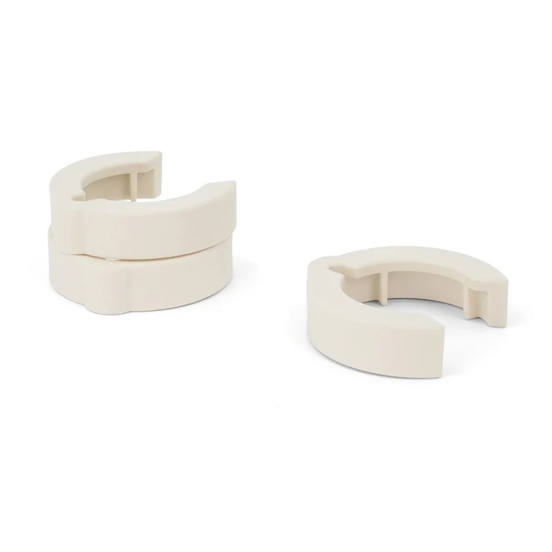 Kaðalklips, 3 stk, Cream White