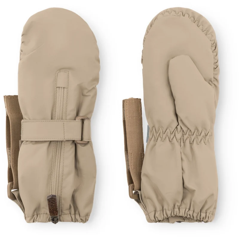 Mini A Ture Grey Brown Matcesar Fleece Lined Votter