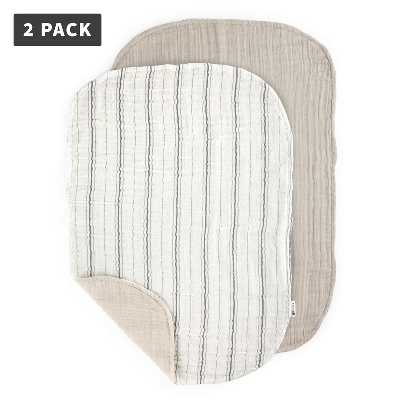 Pusliundirlag, 2 stk, Cream Stripe