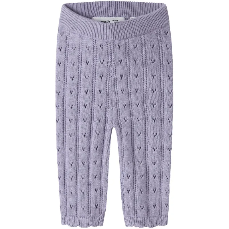 Name It Heirloom Lilac Nbfoxenia Strikk Leggings