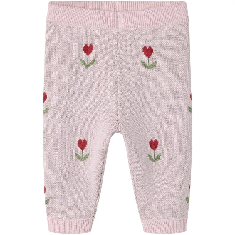 Name It Parfait Pink Nbfnela Strikk Bukser