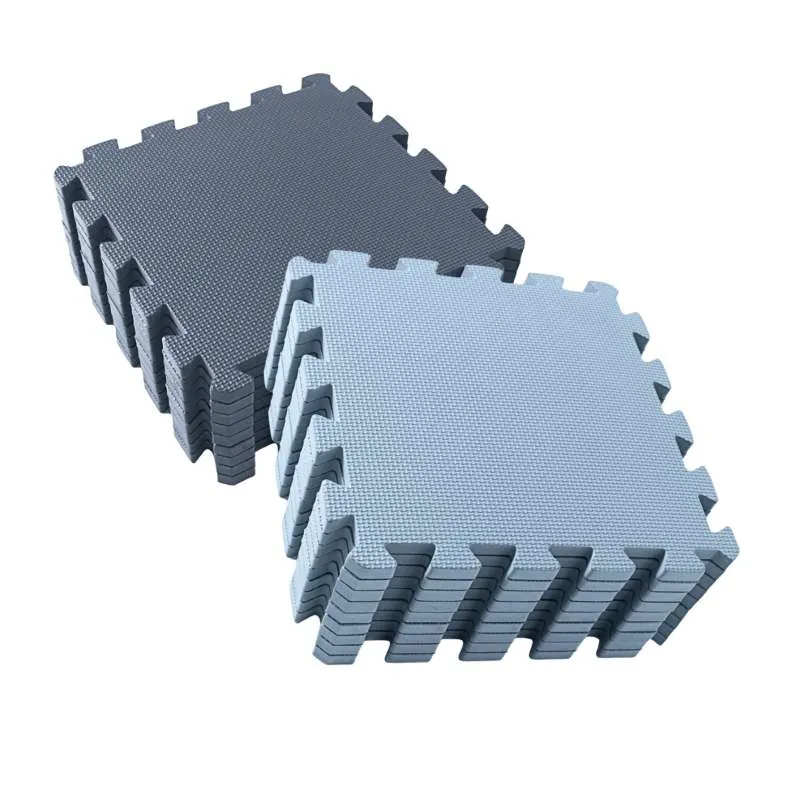 Kid'oh foam play mat - 2 x 9 pieces - Marine Blue/Dusty Blue