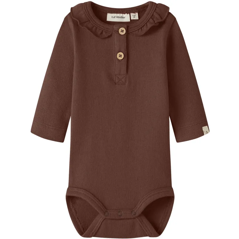 Lil'Atelier Mahogany Nbfthoro Hou Ls Slim Body Lil