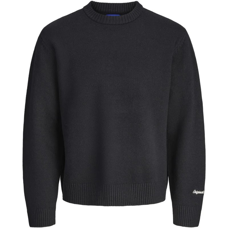 Jack & Jones Junior Black Jornorrebro Strikk Crew Neck Sn Jnr
