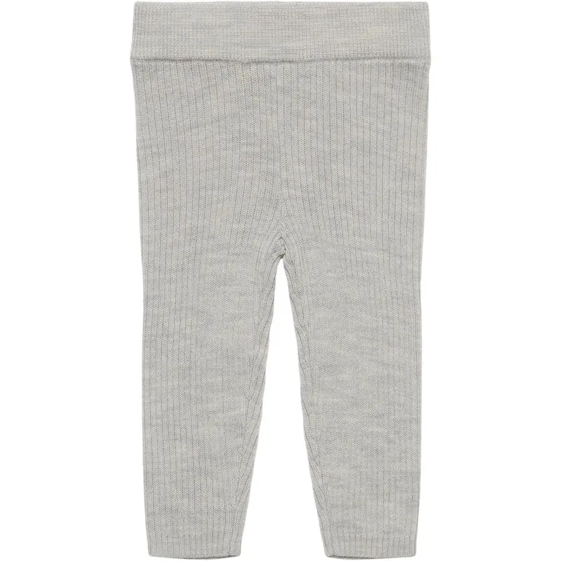 FUB Light Grey Melange Baby Leggings