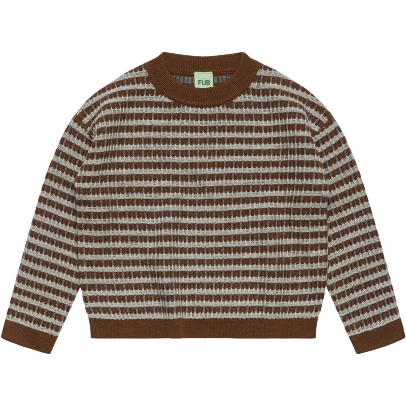 FUB Hazel Melange/ Light Grey Melange/Steel Multi Sweater