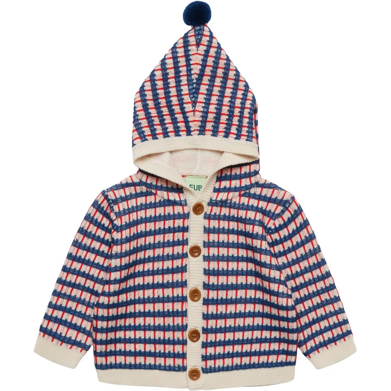 FUB Ercu/Deep Indigo/Classic Red Baby Multi Cardigan