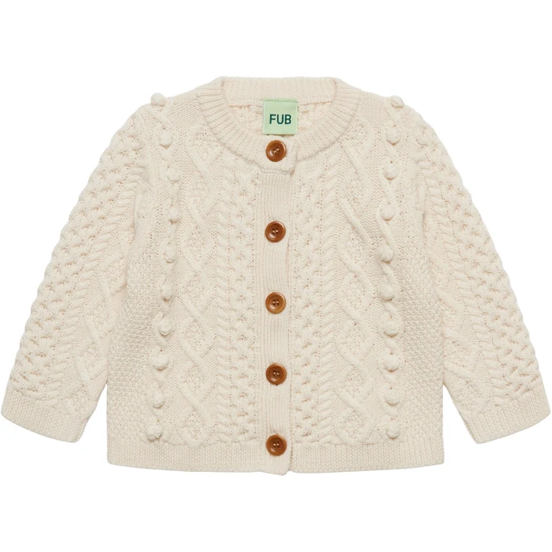 FUB Ecru Baby Aran Cardigan