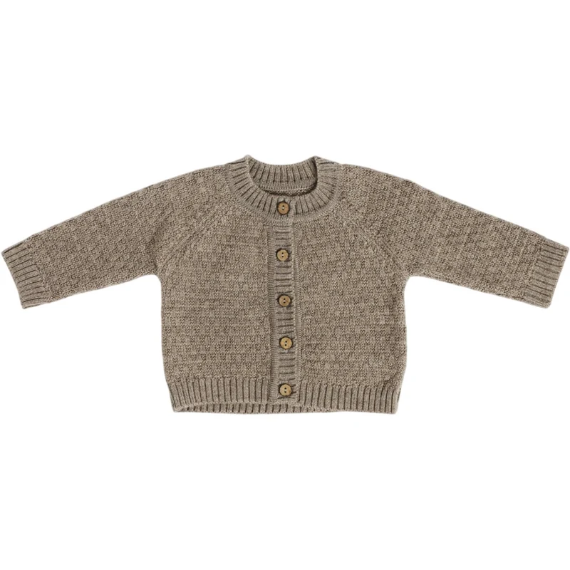 Smallstuff Nature Melange Cardigan Square Strikk Merino Ull