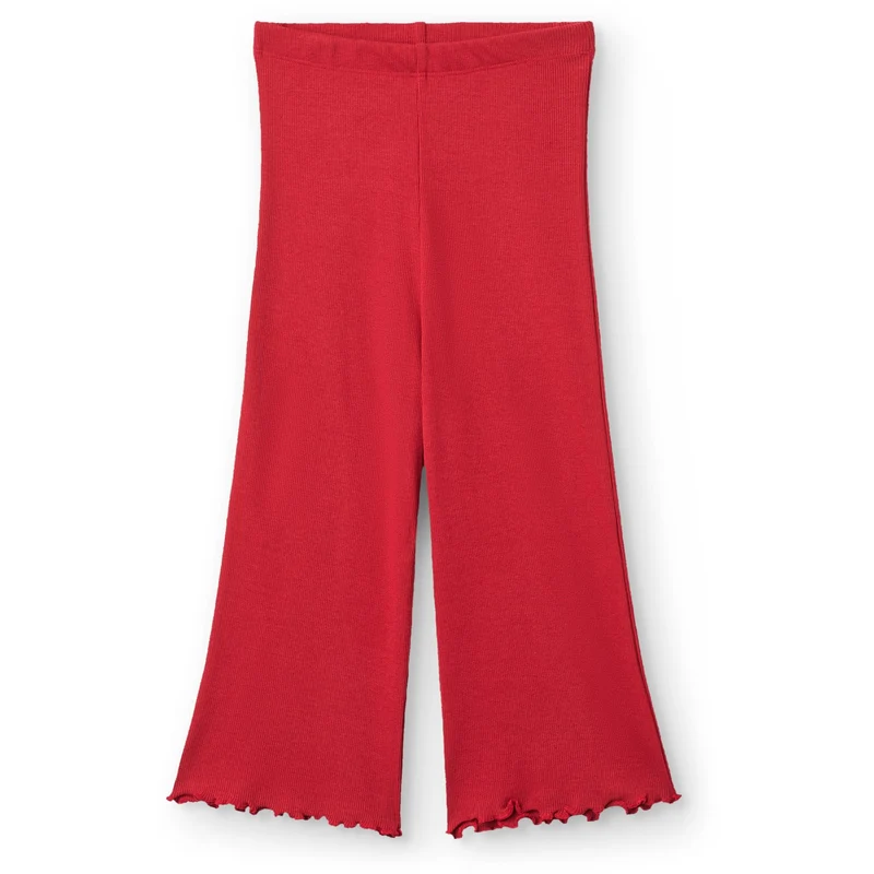COPENHAGEN COLORS x Luksusbaby Red Modal Rib Wide Bukser