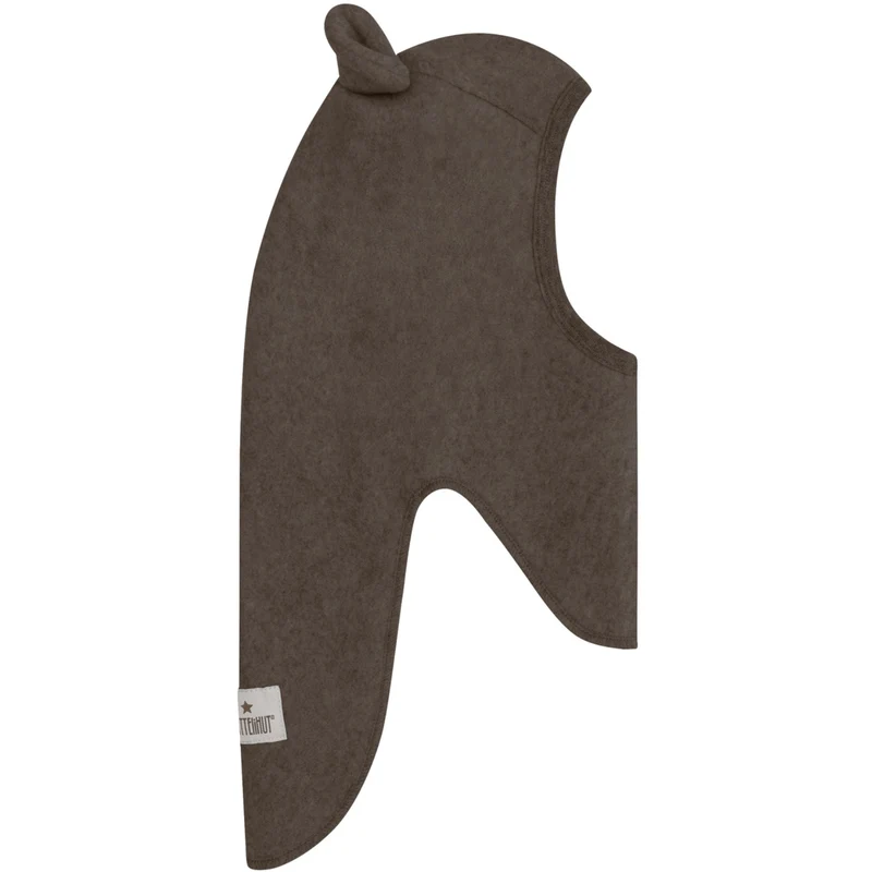 Huttelihut Brown Melange Elefantlue Ears Bomull Fleece