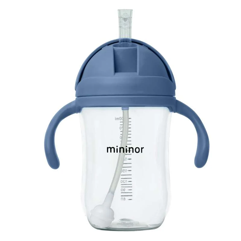 Mininor Straw cup - Tritan - 330ml - Bluewhale