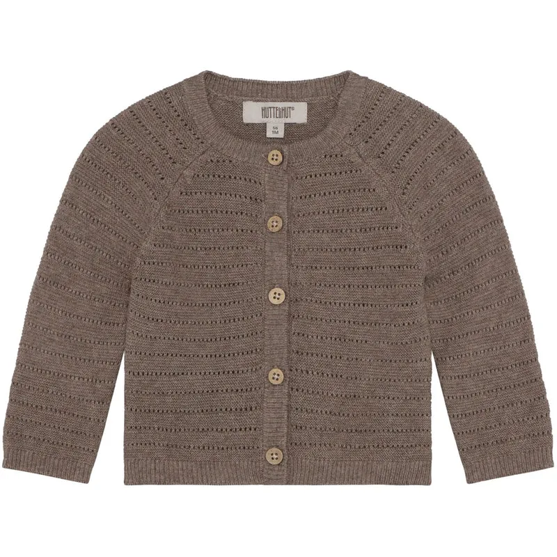 Huttelihut Cinder Melange Cardigan Strikk M/ Ull
