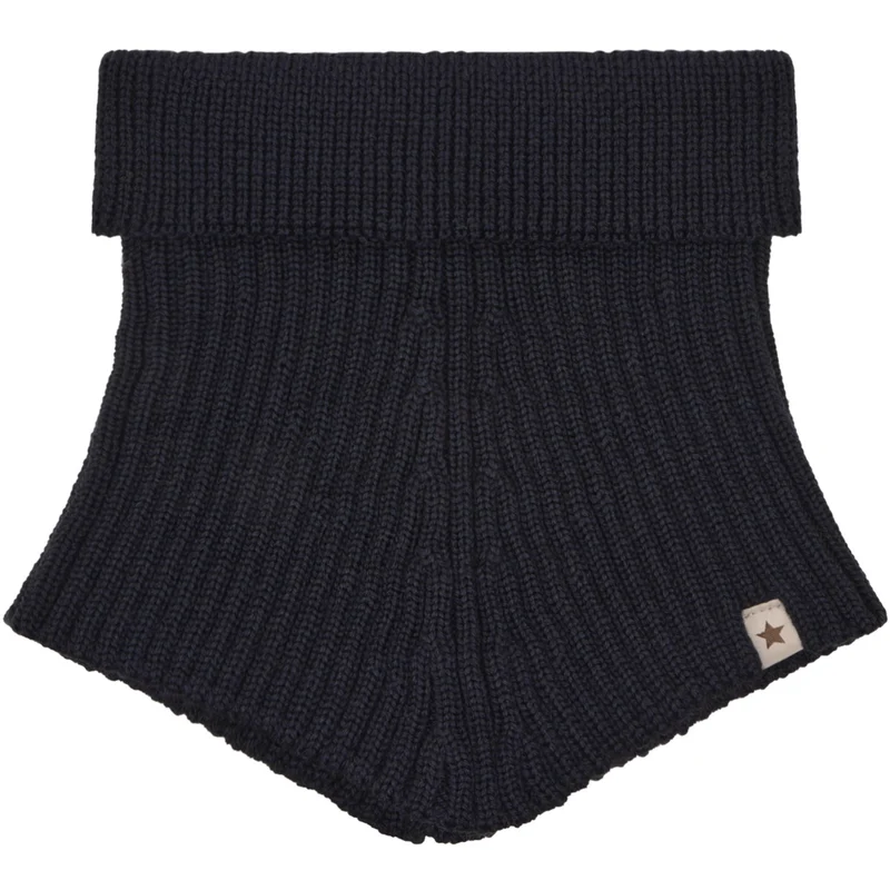 Huttelihut Dark Navy Neck Warmer Ull Strikk