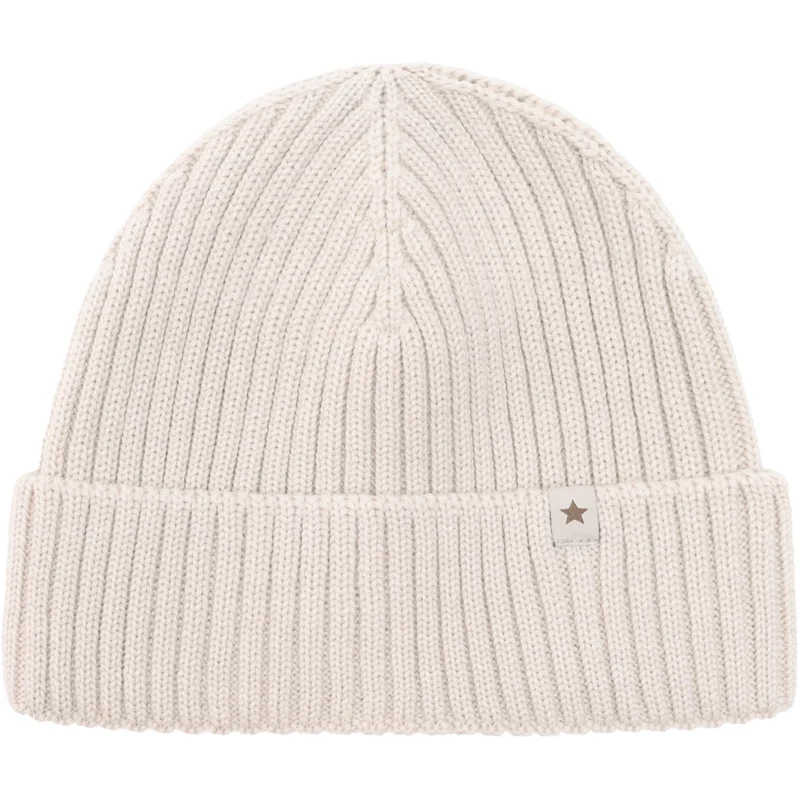 Huttelihut Sand Melange Beanie Ull Strikk