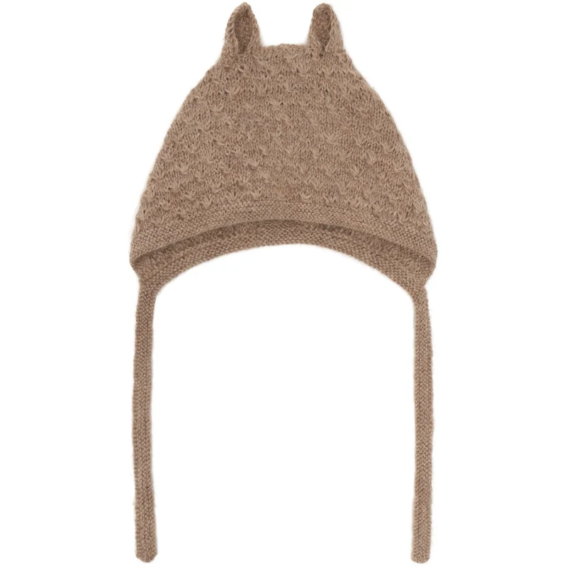 Huttelihut Atmosphere Bonnet Ears Alpaca Ull Strikk