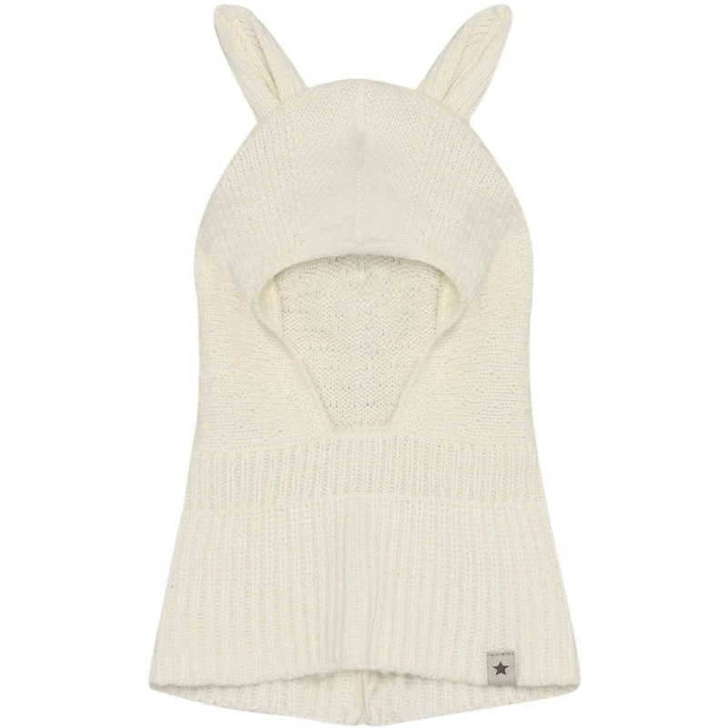 Huttelihut Off-White Elefantlue Ears Ull Strikk