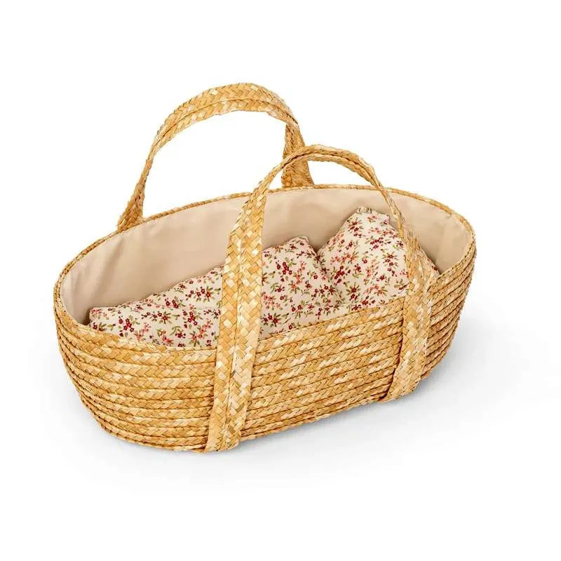 MaMaMeMo Moses basket with bedding for Dolls - 35 cm.