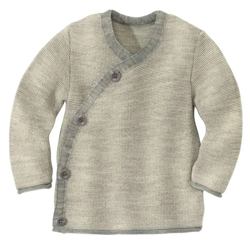 Disana Melange Jacket - Merino Wool - Gray/Natural