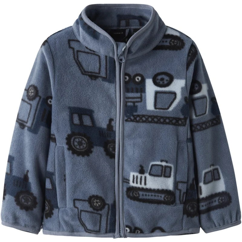 Name It Flint Stone Nmmmeeko Fleece Jakke Aop2 Noos