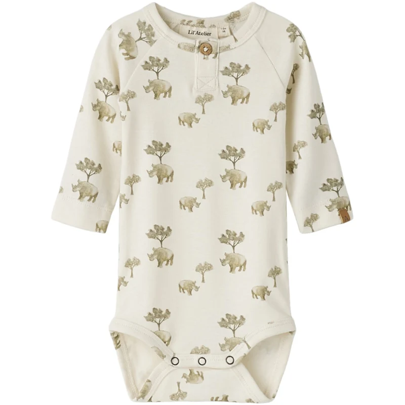 Lil'Atelier Coconut Milk Rhino Nbmlayo Ls Slim Body Lil