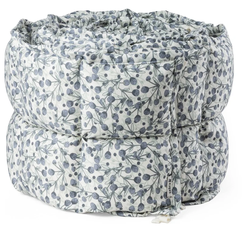 Sebra Blue Olive Baby Bumper Kapok