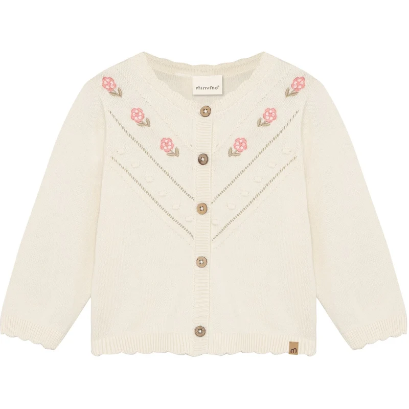 Minymo Vanilla Ice Cardigan Strikk