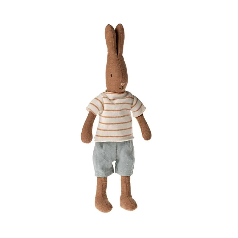 Maileg Rabbit - sz. 1 - Brun - T-shirt and Shorts