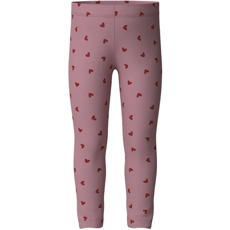 Name It Lilas Red Glitter Hearts Nmfvivian Glitter Leggings