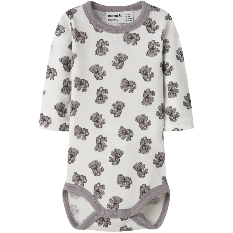 Name It Snow White Teddy Bear Nbnwillu Ull Ls Body
