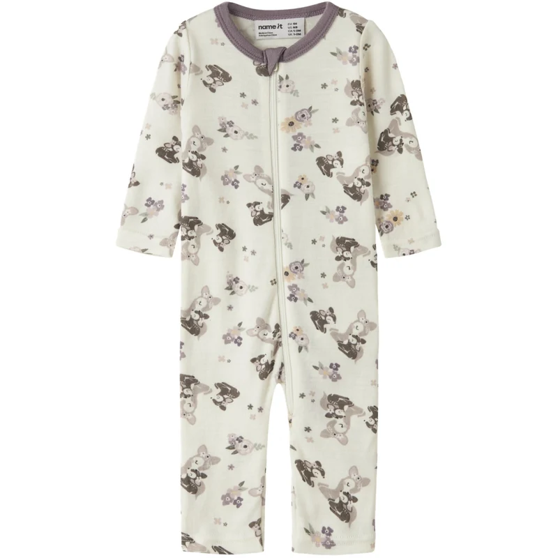 Name It Snow White Bambi + Flowers Nbfwillit Ull Ls Drakt