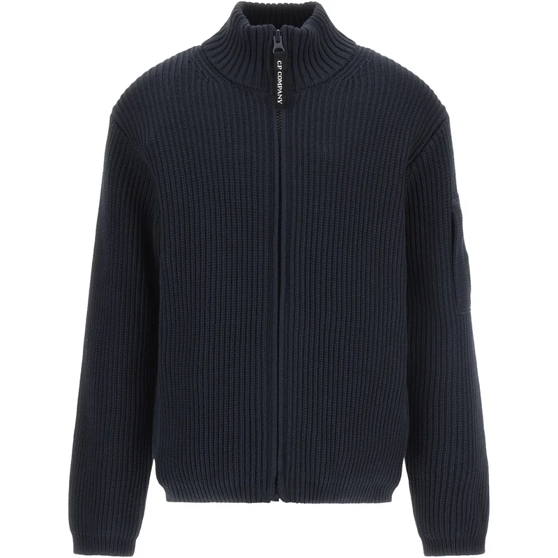 C.P. Company Black Tricot Med Zip