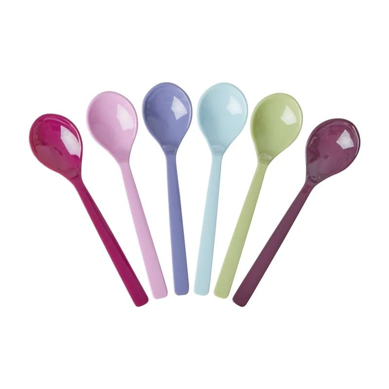 RICE Children's spoons in Melamine - 6-pack - Viva la Vida