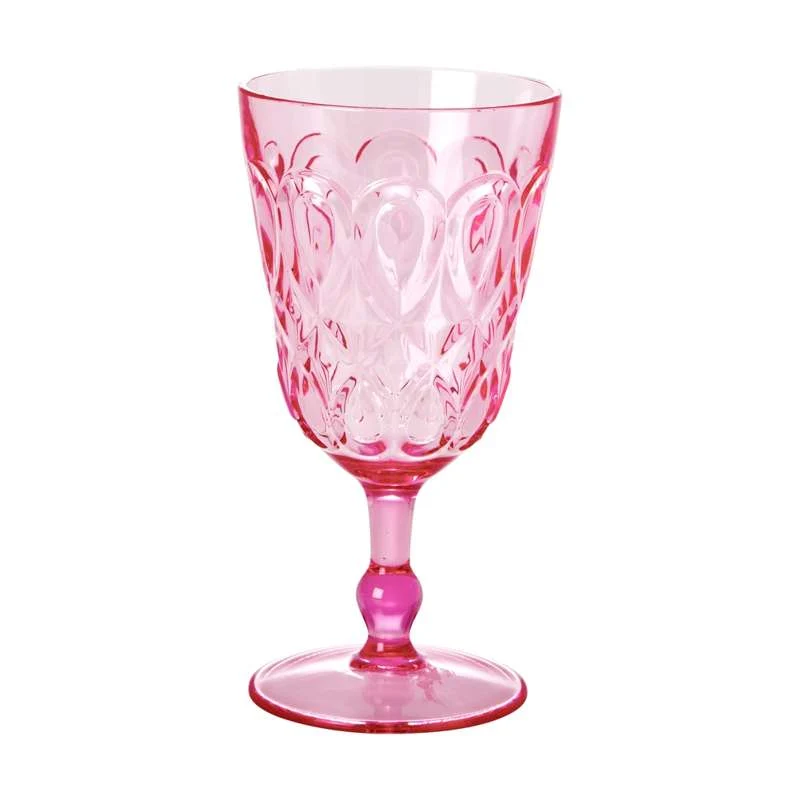 RICE Acrylic Wine Glass - Pink
