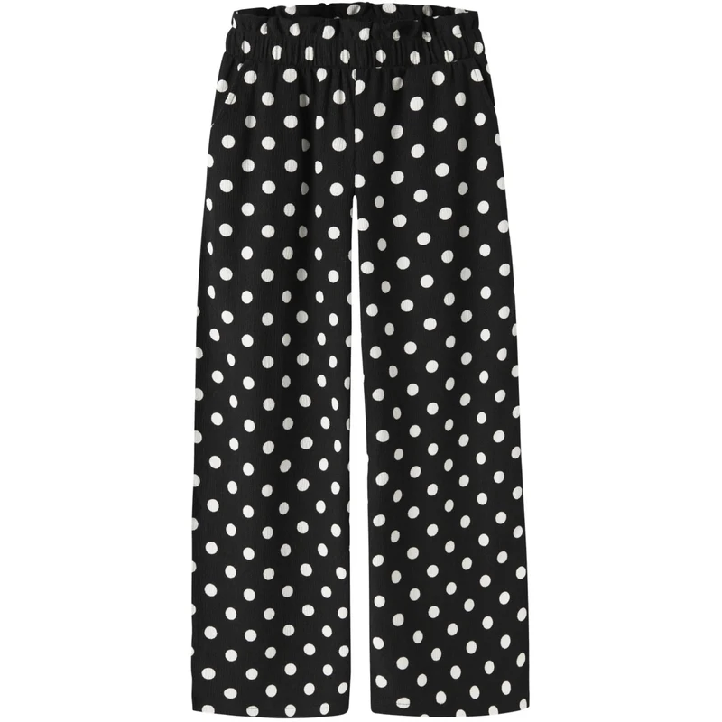 Name It Black Nkfnamsa Wide Bukser