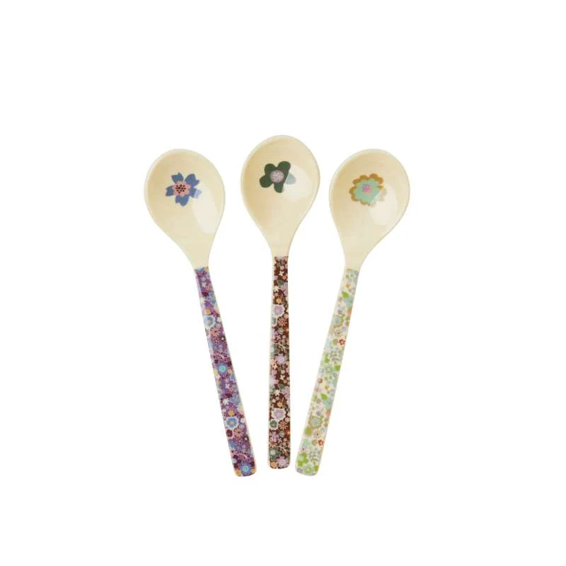 RICE Teaspoons - 3-pack - Fall Floral Print