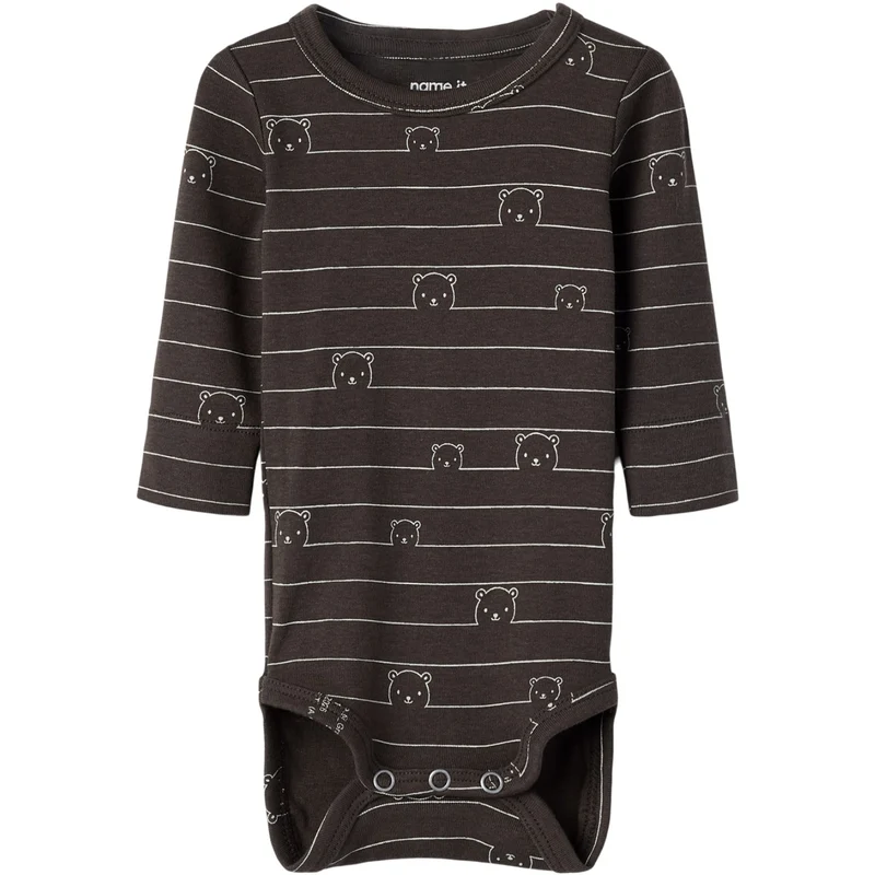 Name It Chocolate Brown Nbmnalas Ls Xsl Body