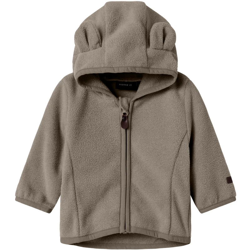 Name It Walnut Nbnmeeko Fleece Jakke Melange Noos