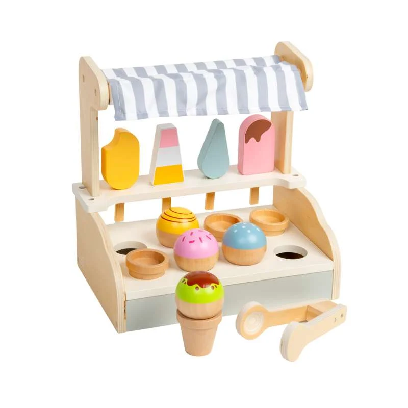 Kid'oh Ice Cream Shop with accessories in wood - FSC