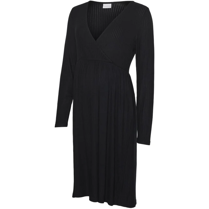 Mama;licious Black Mltrinity Tess Abk Ls Jrs Kjole 2F