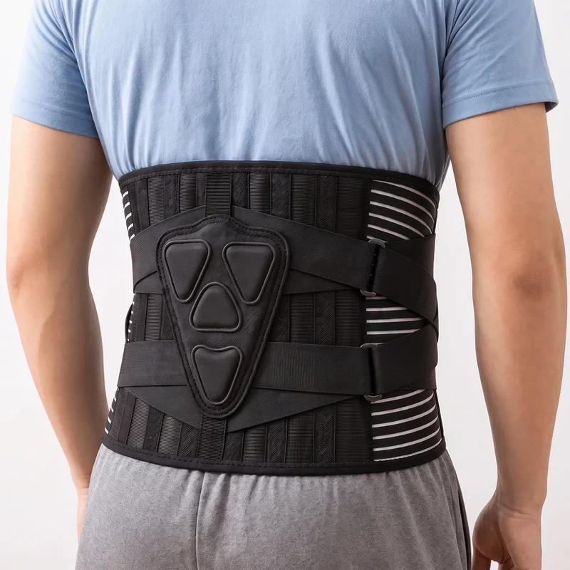 Justerbart ryggbälte med flexibelt material
