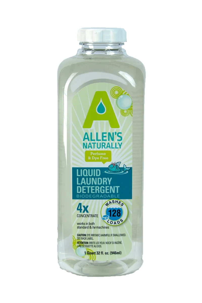 Allen's Naturally Liquid Laundry Detergent, 1 Quart