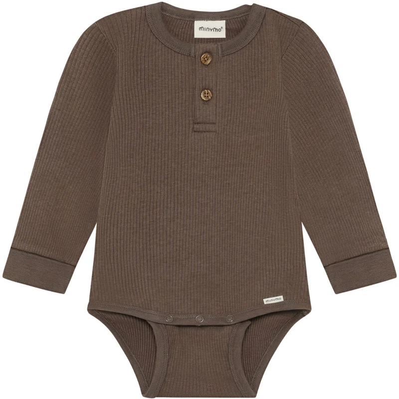 Minymo Chocolate Chip Body Ls Rib