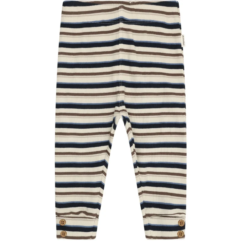 Minymo Dark Sapphire Bukser Y/D Rib