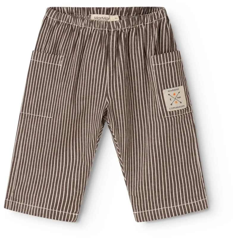 MarMar Soft Denim Dark Brownie Stripe Panto Bukser