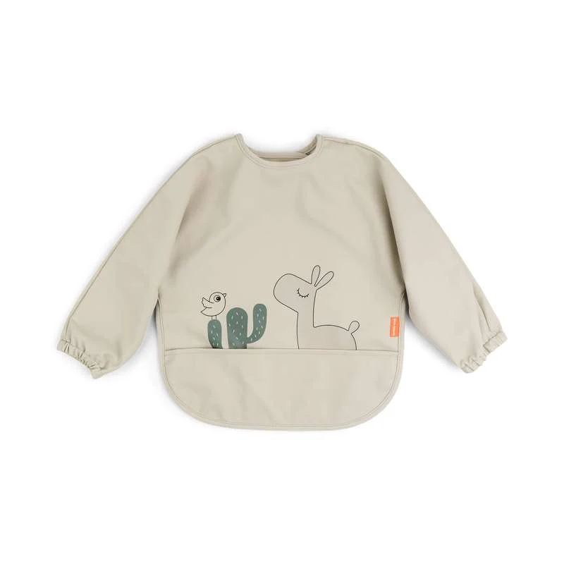 Done By Deer Bib with Sleeves and Pocket - Lalee (Sand)